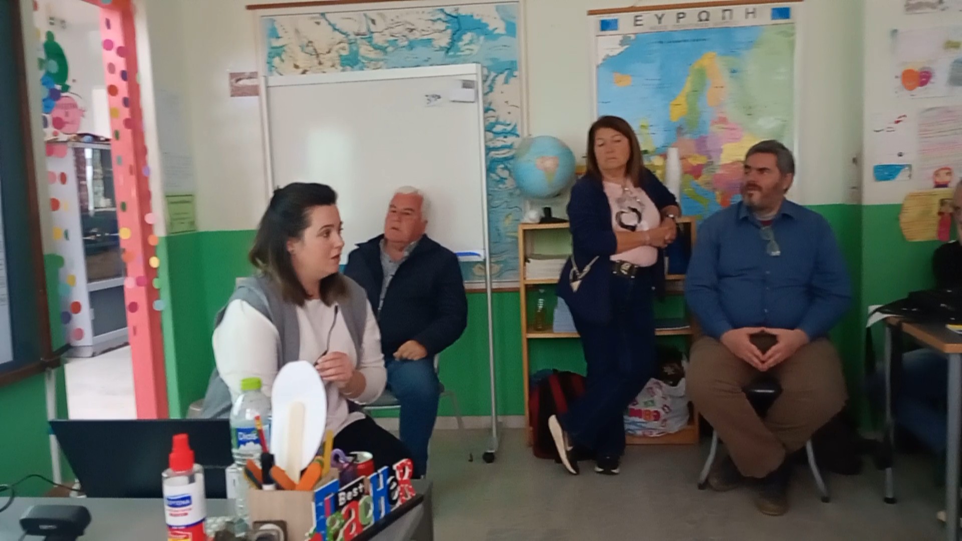 Η Ευγενία στη δεύτερη εκδήλωση στους Παξούς.